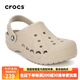 CROCS卡駱馳貝雅洞洞鞋夏季新款休閑女鞋透氣運動(dòng)情侶拖鞋沙灘鞋涼鞋男 10126-2V3卵石（建議拍小一碼） 42-43 (270mm)