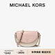 MICHAEL KORS邁克高仕 MK Jet Set Charm 中號老花拼色半月馬鞍包 香草白/柔粉色 173 中號
