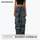 ANN ANDELMAN【沈夢(mèng)辰同款】官方直營(yíng)多口袋工裝牛仔褲2025新款 藍(lán)色 S