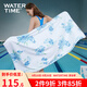 WATERTIME游泳浴巾速干吸水運動(dòng)毛巾披風(fēng)沙灘巾斗篷女浴袍健身毛巾 花海(160*80cm)