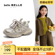 百麗（Belle）馬君妍同款星河軌跡復(fù)古時尚老爹鞋女商場同款休閑童鞋H8005A85 金色【馬君妍同款】 35 (225mm)