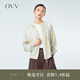 OVV2023春夏新款女裝大地色系輕薄精致松緊圓領(lǐng)休閑夾克外套 卡其（凈色）15 S