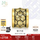 周生生七夕禮物黃金轉(zhuǎn)運(yùn)珠XL酷黑鎖子紋足金串珠93841C定價(jià)不含繩