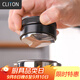 CLITON三葉咖啡布粉器 金屬三漿壓粉錘意式咖啡機壓粉器大號58mm
