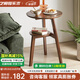 藝柳園 實(shí)木茶幾沙發(fā)邊幾現(xiàn)代簡(jiǎn)約邊桌側(cè)邊柜客廳小茶幾創(chuàng)意臥室床頭柜 兩層胡桃色【橡膠木】