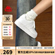 KAPPA卡帕女鞋厚底板鞋女2025秋季新款軟底休閑鞋子女百搭運動(dòng)小白鞋女 鷺羽白 38 (235mm)