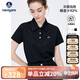 Navigare意大利小帆船女士抑菌透氣休閑POLO領(lǐng)短袖T恤2325524504 黑 L 