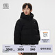 KOLON SPORT/可隆羽絨服 男子冬2L壓膠石墨烯里襯絎縫連帽鵝絨夾克 LHDJ4WTK25-BK 黑色 XL 180/100A