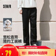 森馬（Semir）休閑褲男工裝褲寬松直筒褲子秋季戶外長褲純棉松緊腰101524127112