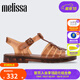 Melissa梅麗莎女時(shí)尚休閑外穿平底露趾羅馬涼鞋35787 棕色 38