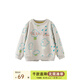 papa【糯米棉】爬爬春兒童衛(wèi)衣新品男童衛(wèi)衣印花套頭女童柔軟洋氣 米白 80 cm