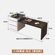 黑白巖板島臺餐桌一體可伸縮現(xiàn)代中島飯桌家用小戶型現(xiàn)代廚房吧臺 1.9米可伸縮島臺餐桌(黑色常規(guī)款 單桌