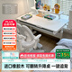 黑白調(diào)兒童A2兒童學(xué)習(xí)桌大白桌實(shí)木升降桌書(shū)桌學(xué)習(xí)桌電腦桌100*60