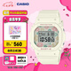 卡西歐（CASIO）BABY-G BGD-565復(fù)古碎花運動時尚女士手表防水防震石英手表 禮物 BGD-565RP-7PR