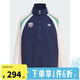 ADIDAS阿迪達斯童裝25夏女大童輕薄外套三葉草三條紋寬松運動立領(lǐng)夾克 KC1506 152