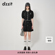 DZZIT【爆款補單】地素針織衫春秋季新款小香風(fēng)手工釘鉆針織開衫女 黑色 M