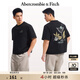 ABERCROMBIE & FITCH男裝女裝情侶裝25夏季新款度假風(fēng)棉質(zhì)印花短袖T恤KI123-5053 黑色 S (175/92A)