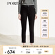PORTS寶姿女裝 秋冬新品牛仔褲SL9P027LZD016 黑色 XS (2)