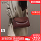 viney牛皮單肩包包女包斜挎包品牌托特包生日禮物送女友老婆 【酒咖色】高級感實(shí)用洋氣高檔枕頭包 時(shí)尚輕奢ck風(fēng)休閑包