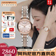 安普里奧·阿瑪尼（Emporio Armani）手表女士滿天星時(shí)尚鑲鉆高級(jí)感鋼帶皮帶石英表情人節(jié)禮物送女友 玫瑰金氣質(zhì)滿天星AR11223