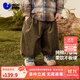 迷你巴拉巴拉男童褲子2025秋新品純棉寶寶復(fù)古寬松兒童聯(lián)名長(zhǎng)褲 卡其50645 90