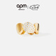 APM Monaco[新品]Galet耳夾金黃色單只耳飾設計感七夕禮物 金色