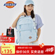 Dickies雙肩包電腦包女士初高中學(xué)生大容量帆布書(shū)包休閑旅行背包通勤包 藍(lán)色