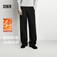 森馬（Semir）休閑褲男發(fā)熱抑菌針織衛褲寬松直筒褲25冬長(cháng)褲子百搭109725127104