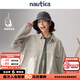 nautica white sail【Go Out雜志聯(lián)合出品】 日系戶外休閑中性工裝長袖襯衫WW5124 淺灰白01G M