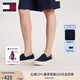 TOMMY JEANS【七夕禮物】Tommy25秋冬男裝一腳蹬輕便船鞋運(yùn)動鞋休閑鞋帆布鞋 【01366】藏青色C1G 40