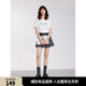 ELLE法式摩登休閑寬松T恤女2025夏季新款高級感顯瘦氣質(zhì)時(shí)尚短袖 米白 L