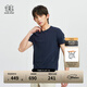 KOLON SPORT/可隆T恤 男子戶(hù)外吸濕PUNCHING防曬UPF50+圓領(lǐng)涼感短袖 LHRT4MN137-NV 藏藍 M 170/92A