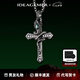 IDEAGEMER【騰蛇系列】925銀十字架項(xiàng)鏈男復(fù)古原創(chuàng)小眾設(shè)計(jì)蛇年本命年吊墜 925銀騰蛇十字架吊墜-鋼鏈-50CM