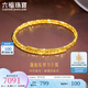 六福珠寶足金蹦迪珠黃金彈力手鐲空心送禮 計價(jià) 013507AA 6.65克(含工費858元)
