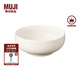 無印良品（MUJI）米瓷碗 餐具 湯碗 飯碗 面碗 大 直徑16.5*高 7cm