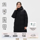 KOLON SPORT/可隆重量羽絨服 女子防潑水防風(fēng)戶外登山長款鵝絨外套- LKDJ4WN176-BK 黑色 S 160/84A