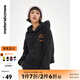 美特斯邦威老虎紋印花連帽衛(wèi)衣女春季新款時(shí)尚潮流舒適上衣女 影黑 M 160 84A