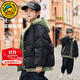G.DUCKKIDS童裝男童棉服冬季兒童棉衣中大童冬裝假兩件棉服男孩抗寒保暖外套 黑色 120碼建議110-120cm6-7歲cm