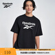 Reebok銳步官方24新品男女情侶款基礎(chǔ)LOGO經(jīng)典百搭運動休閑T恤 24SRM409UGH0 XL