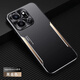 米爾拉酷OPPO Reno14手機(jī)殼reno14pro防摔保護(hù)套超薄金屬外殼磨砂背板防指紋鋁合金輕奢硅膠邊高級(jí)感潮牌款 【黑金色】+全屏膜 OPPO Reno14