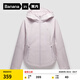 蕉內(nèi)（Bananain）熱皮501++女士加絨短外套保暖防風(fēng)防水秋冬款收腰顯瘦休閑女裝 星輝粉 M