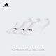 adidas三雙裝抗菌后跟硅膠設計簡(jiǎn)約舒適防掉跟船襪男女阿迪達斯 白 M