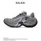 莎萊茜（SALAXI）2025秋季新款巴黎潮牌老爹鞋男厚底增高時(shí)尚百搭情侶運動(dòng)休閑鞋女 灰色 40 【男款】
