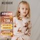 Milkbarn兒童衛(wèi)衣寶寶春季保暖套頭上衣嬰兒秋季長袖寬松衣服套裝 狐貍精靈（上衣） 80 cm