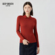 深呼吸DEEP BREATH女裝坑條打底純羊毛針織衫女A301124 復古紅 【2、6碼預售1.26發(fā)】 2XL (6)