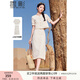 香影波西米亞風(fēng)鏤空套裝裙子女2025夏季新款米色流蘇半身裙兩件套 米色 均碼 S