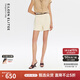 朗姿歐洲EiLEEN ELITEE復(fù)古薄款亞麻西裝通勤短褲2025年夏季新款 米白色 M