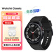三星 Samsung Watch6 Classic 藍牙智能手表/運動(dòng)手表/電話(huà)手表 43mm 宇夜黑 男女表[主機+耳機]