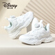 迪士尼（Disney）兒童跑步鞋男女童戶(hù)外春秋小白鞋中大童透氣運動(dòng)鞋 312雙網(wǎng)  36 