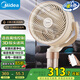 美的（Midea）空氣循環(huán)扇 電風扇家用立式變頻輕音臥室落地扇語音聲控抗菌空氣凈化扇一級能效小風扇 GDI24RY 
